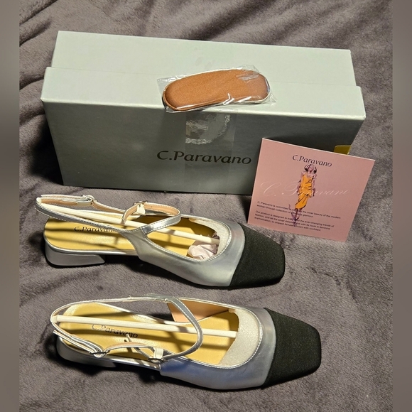 C. Paravano Women's Slingback Flats #647, 648, 649 - Picture 3 of 12